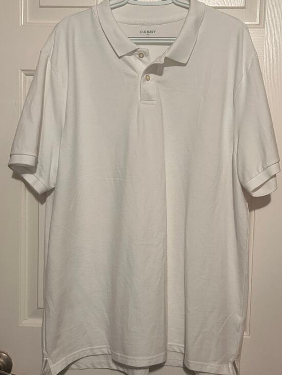Old Navy Other - Old Navy Men's Go-Dry White Short Sleeve Quarter Button Shirt Size XXL
